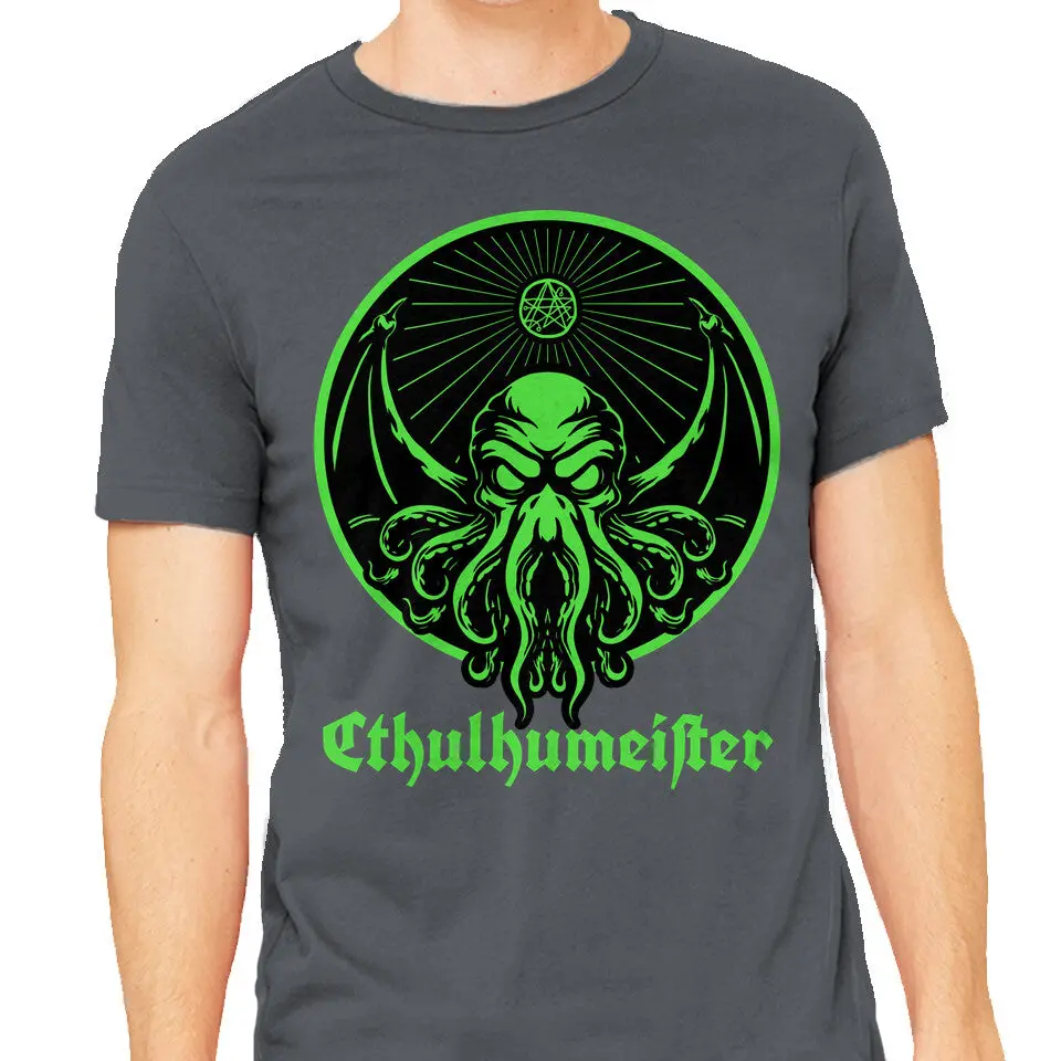 Cthulhu-Themed Heavyweight Men's T-Shirt - Image 9