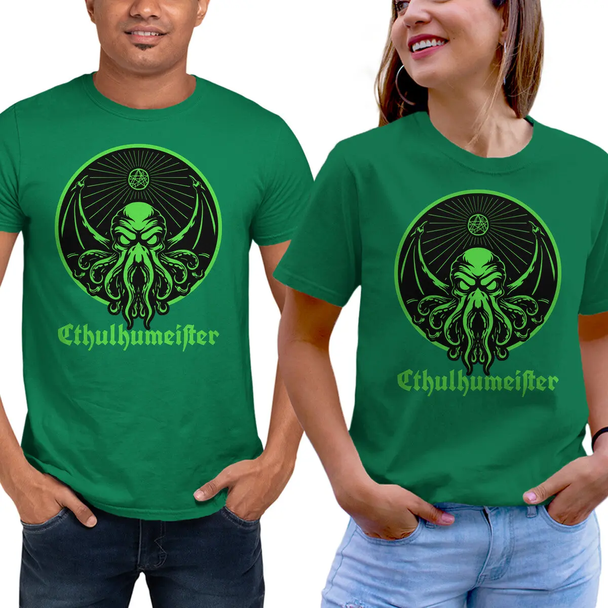 Cthulhu-Inspired Beverage Graphic Tee - Image 13