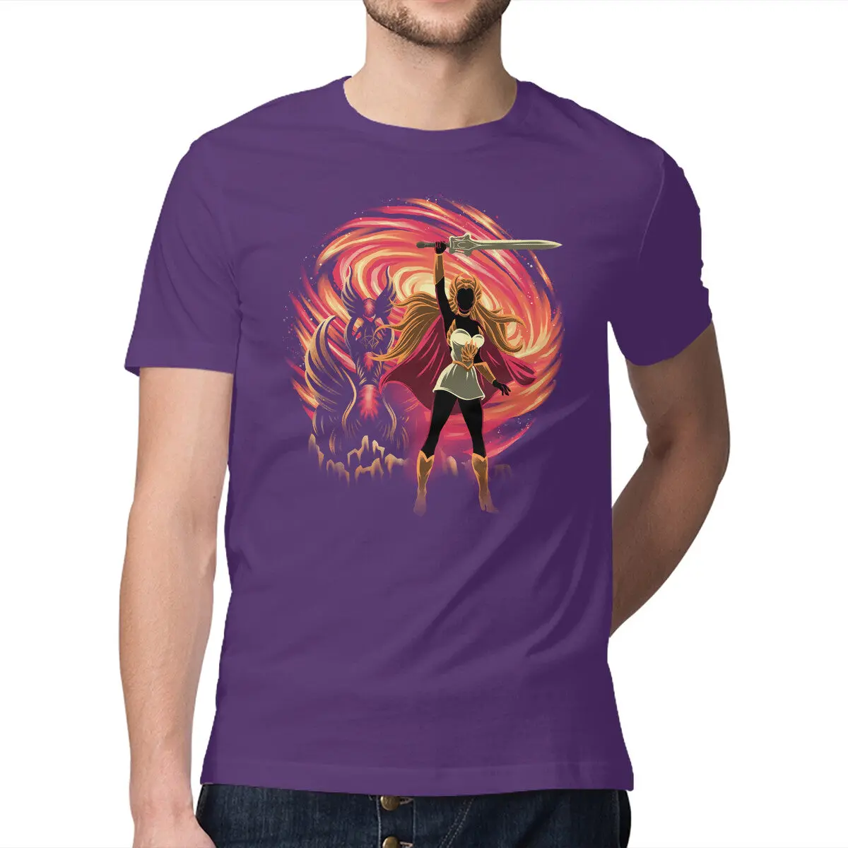 Guardian of Etheria Fantasy Graphic T-Shirt - Image 13