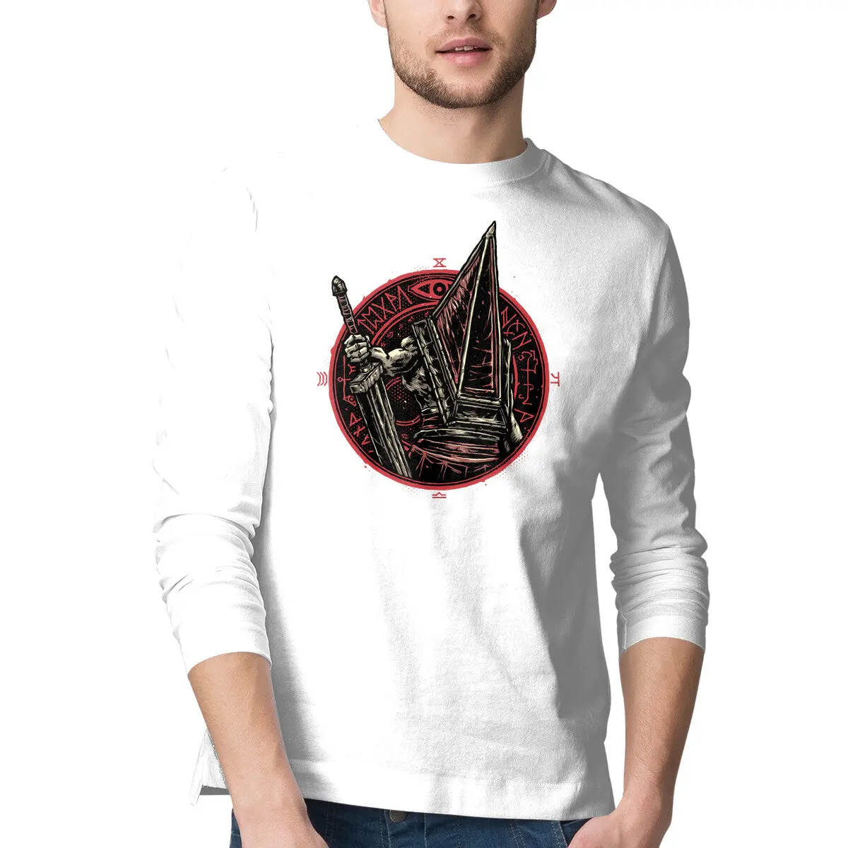 Keeper of the Town Men's Long-Sleeve T-Shirt - Image 7