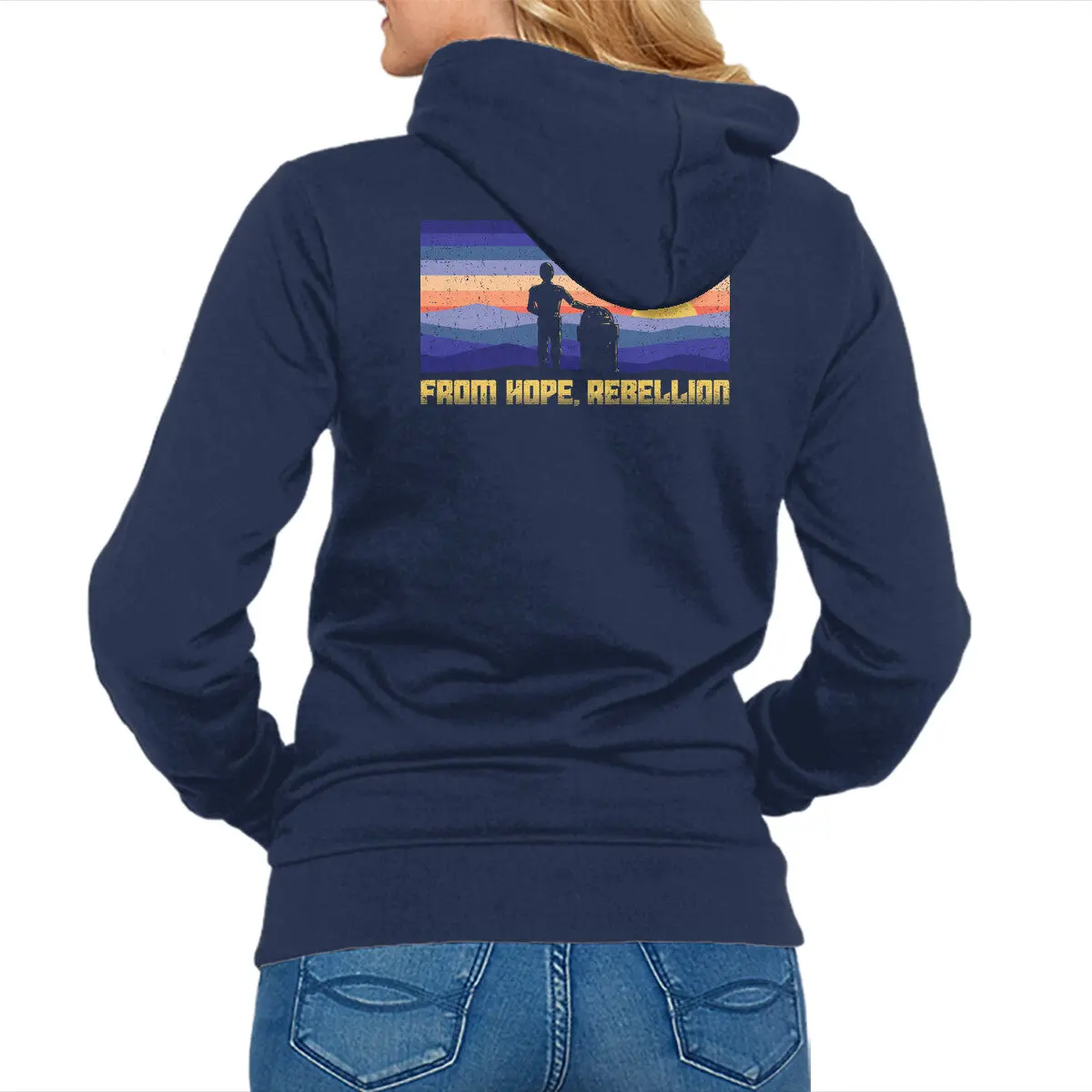 Hope Rebellion Unisex Zip-Up Sweatshirt - Image 4