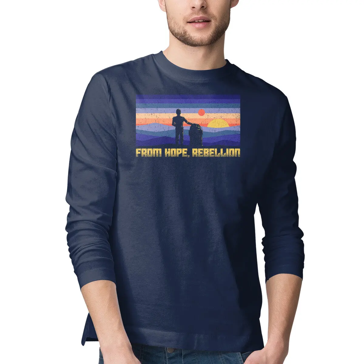 Hope Rebellion Men's Long-Sleeve T-Shirt - Image 4
