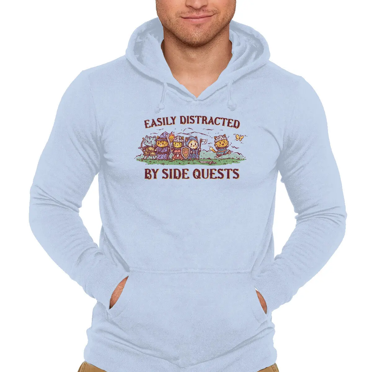 Gamer Sweatshirt: 'Easily Distracted by Side Quests' - Image 4