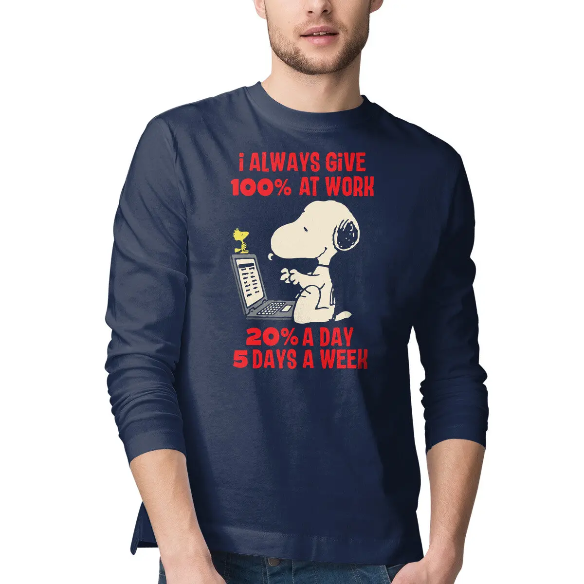Long-Sleeve Cotton Tee for Regular Wear - Image 4