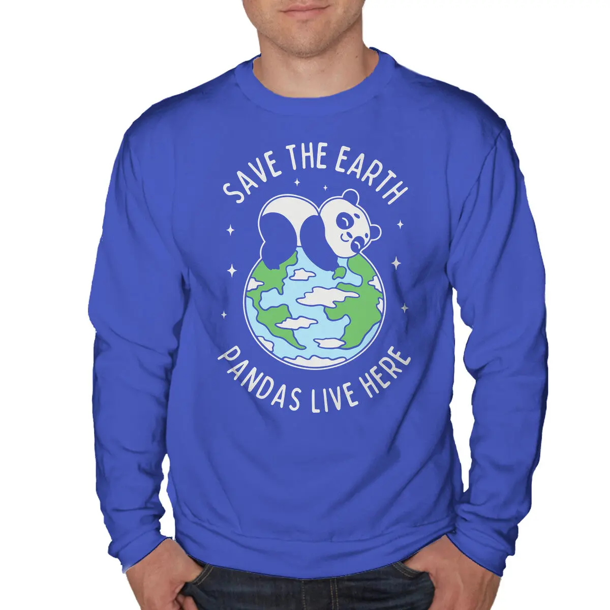 Eco-Conscious Sweatshirt Featuring Panda Conservation Message - Image 7