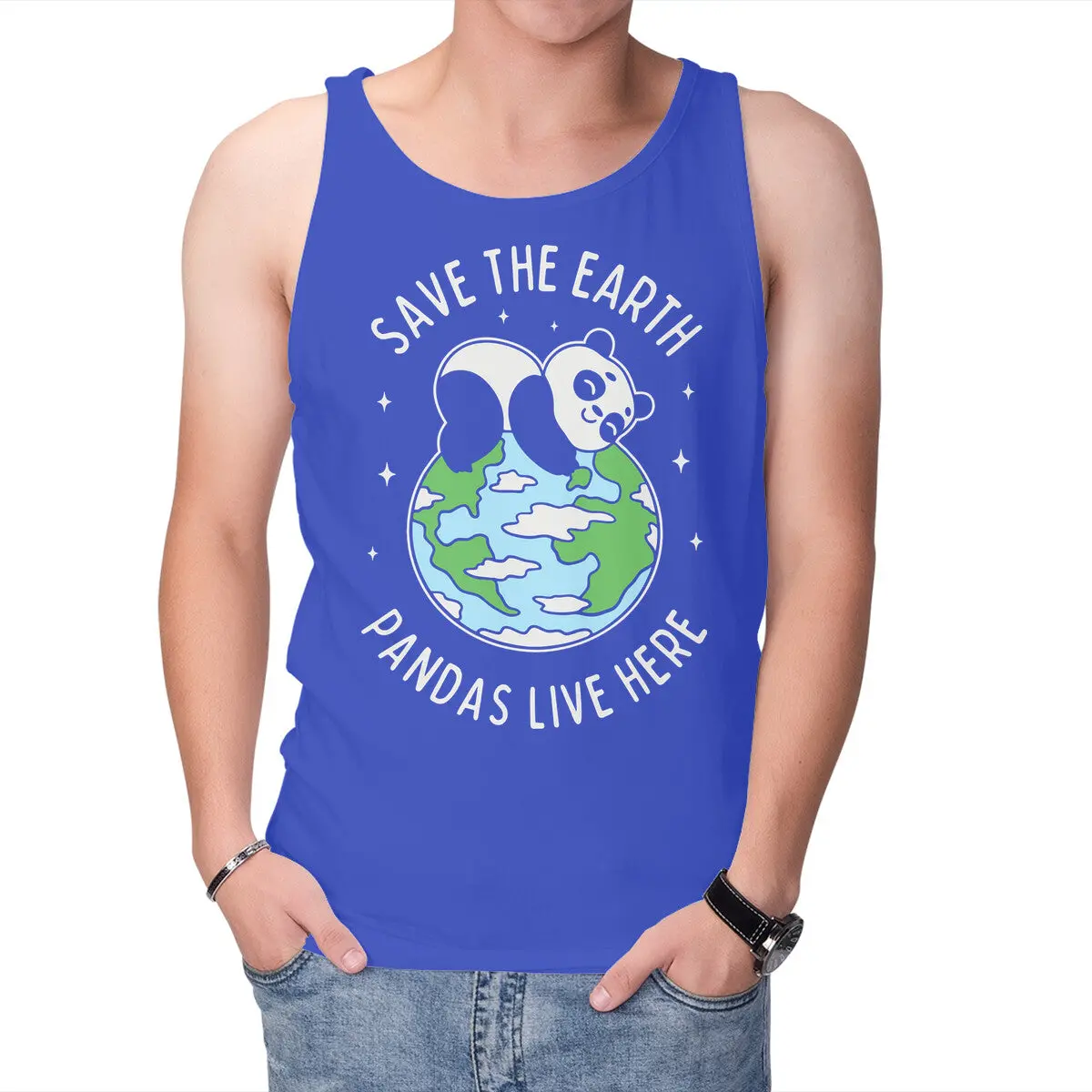 Panda Conservation Tank Top – Eco-Conscious Unisex Apparel - Image 7