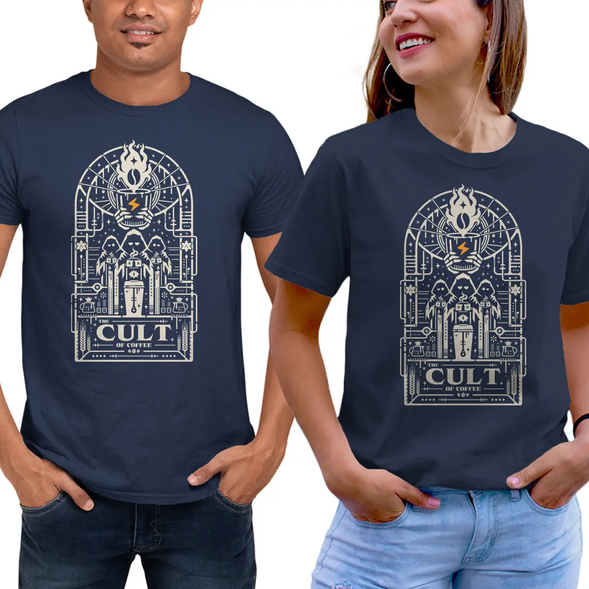 The Cult of Coffee Unisex T-Shirt - Image 5