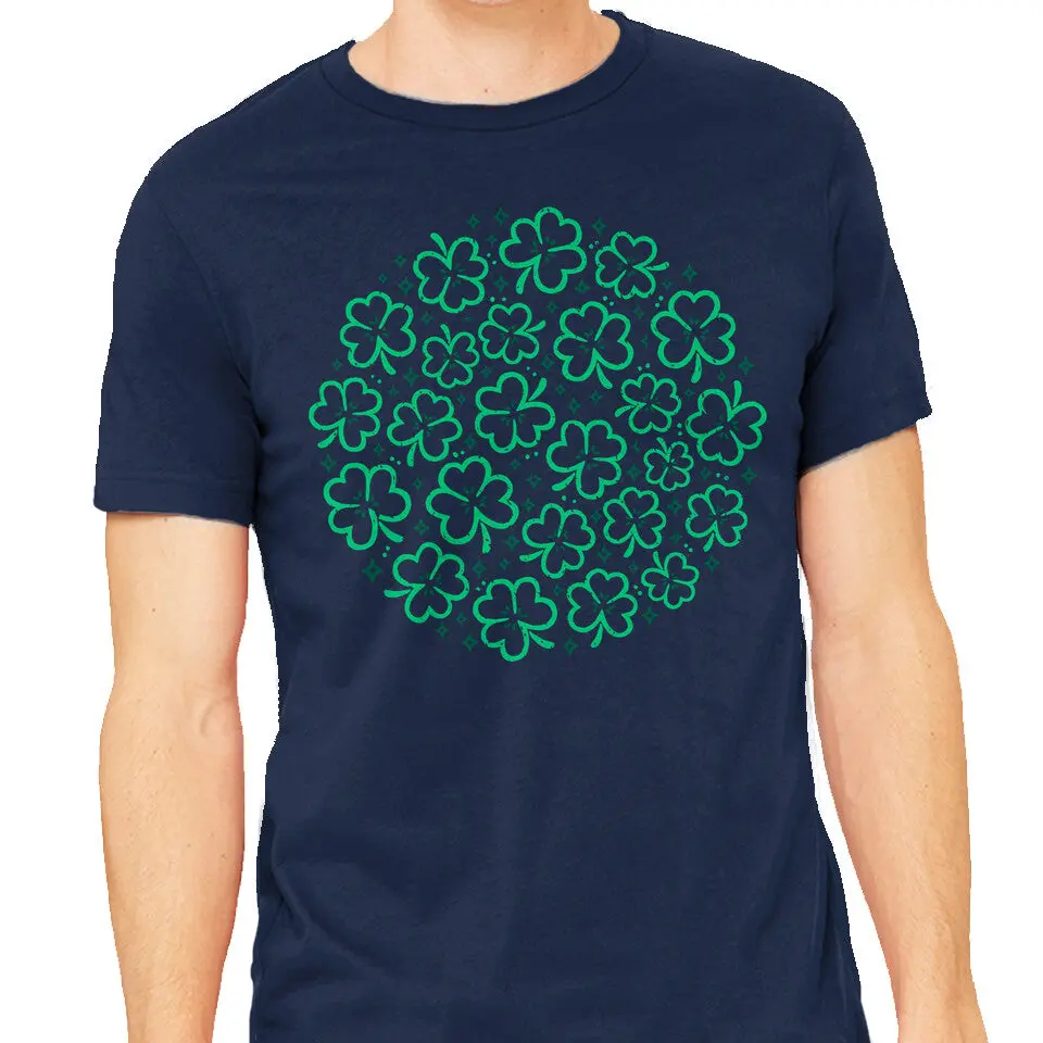 Green Shamrock T-Shirt for Men - Image 5