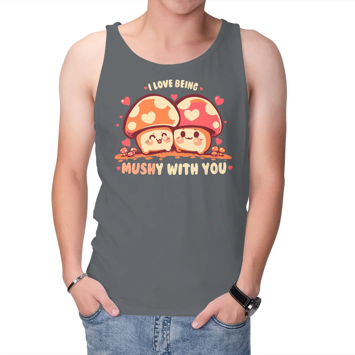 Playful Romantic Unisex Tank Top - Image 10