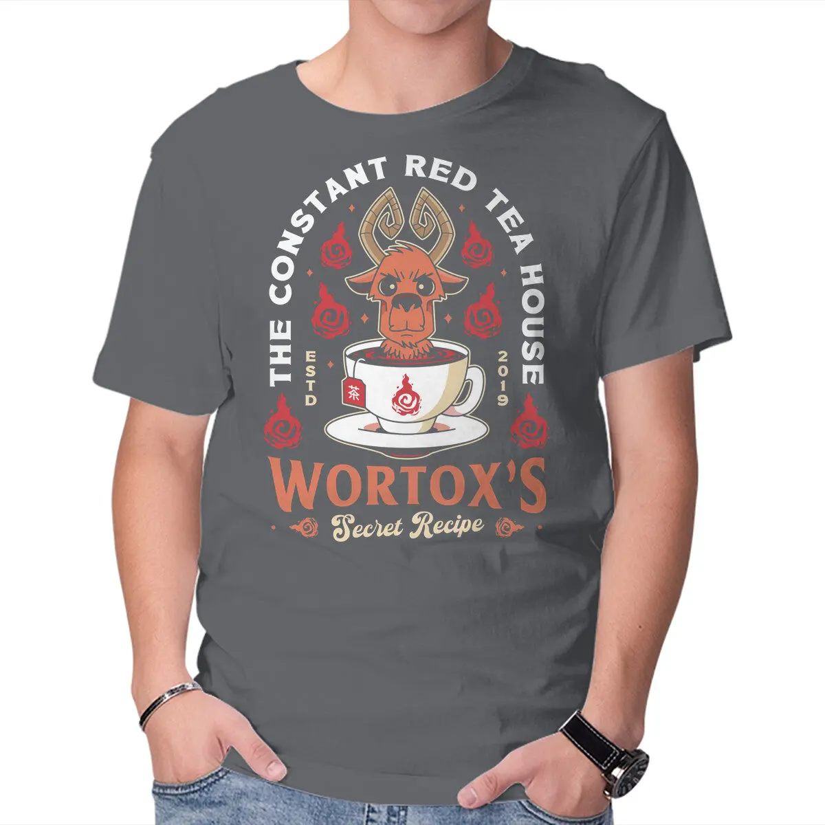Wortox Red Tea Logo Tee - Image 9