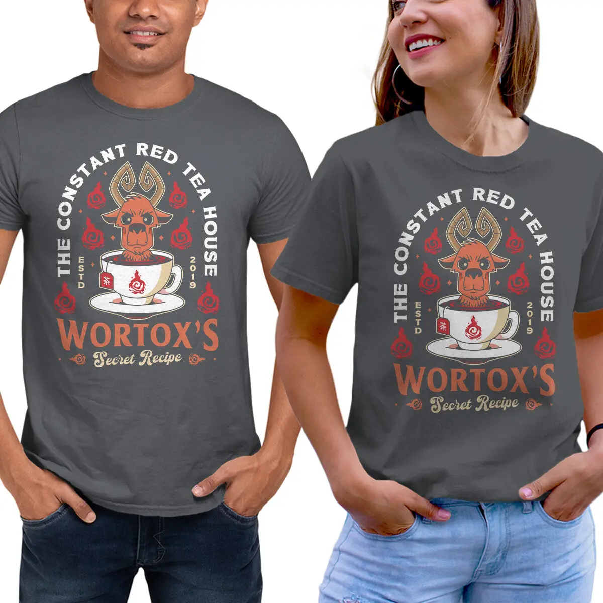 Wortox Red Tea Logo T-Shirt - Image 9