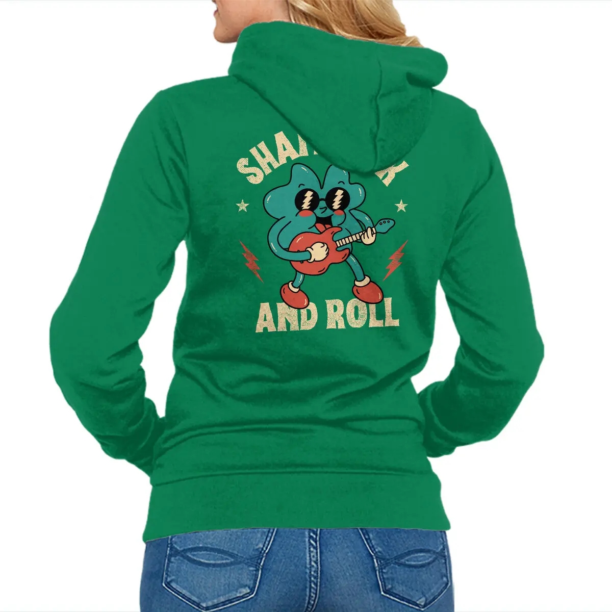 Shamrock-Themed Zip-Up Sweatshirt - Image 7