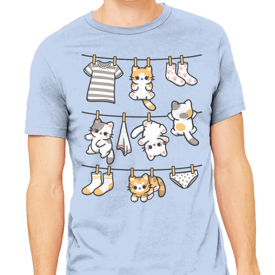 Kitten Laundry Day Graphic T-Shirt - Image 9