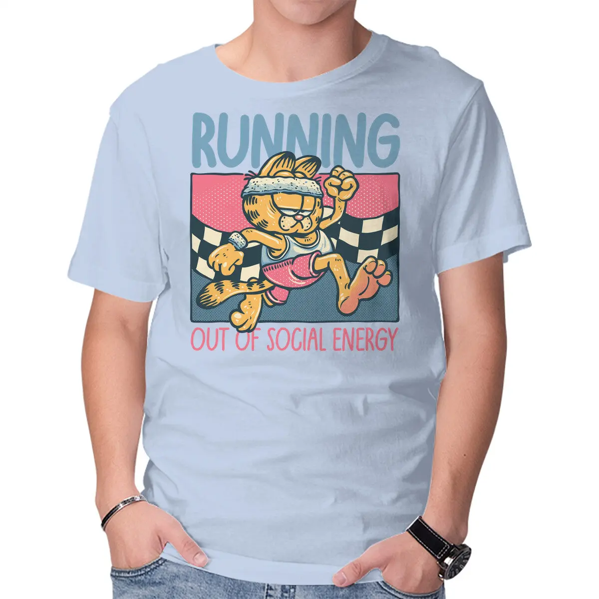 Men's Basic Tee: Social Energy Depletion - Image 13