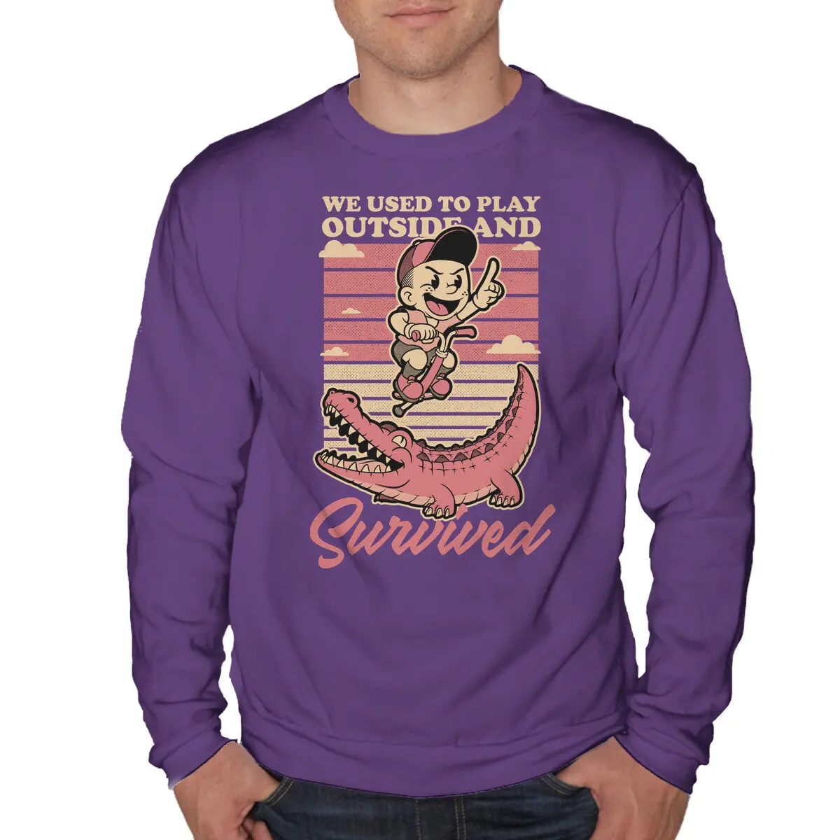 Retro-Inspired Playing Dangerous Sweatshirt - Image 13