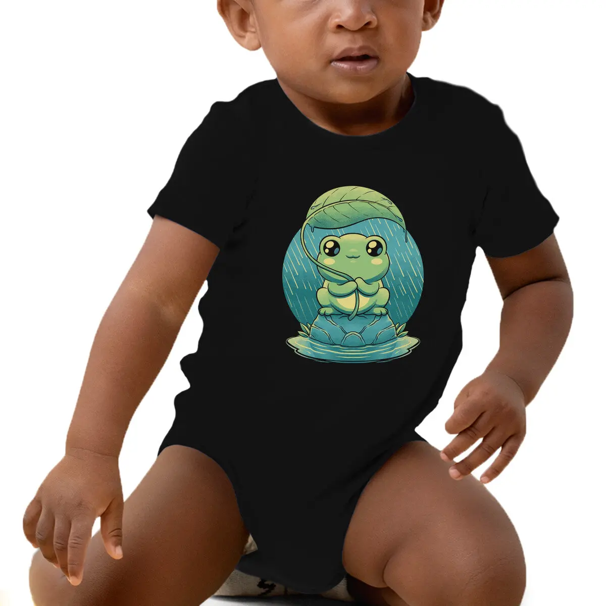 Rainy Day Cute Frog 1