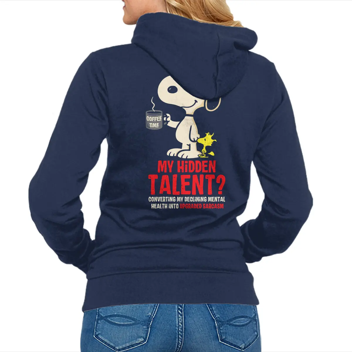 Sarcastic Zip-Up Sweatshirt for Unisex Wear - Image 4