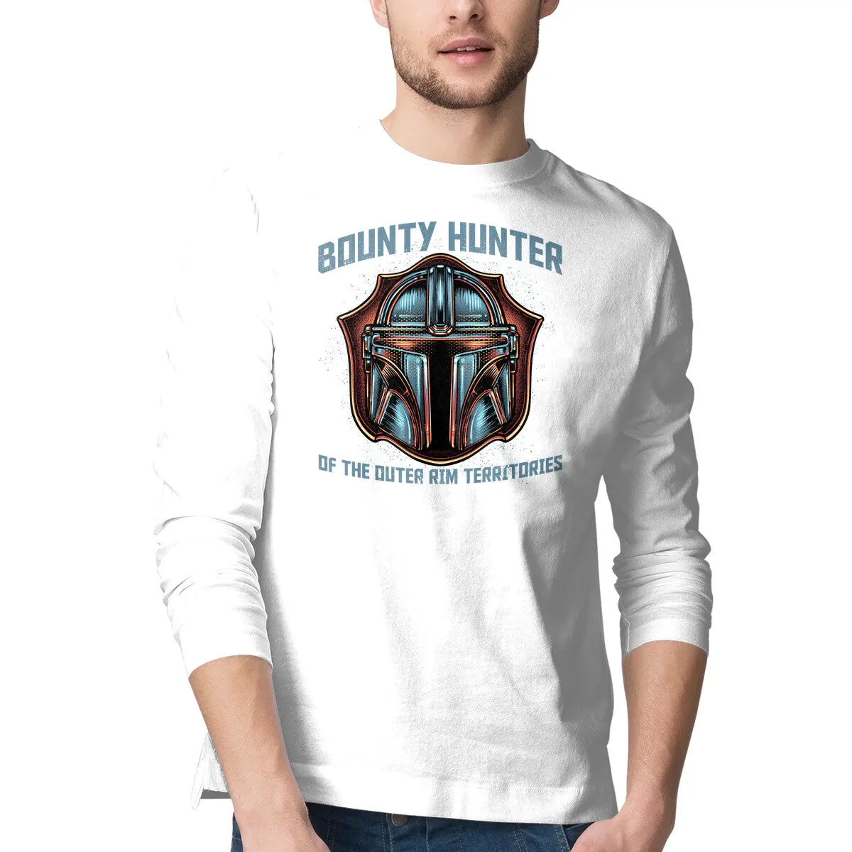 Bounty Hunter Head Graphic T-Shirt - Image 7