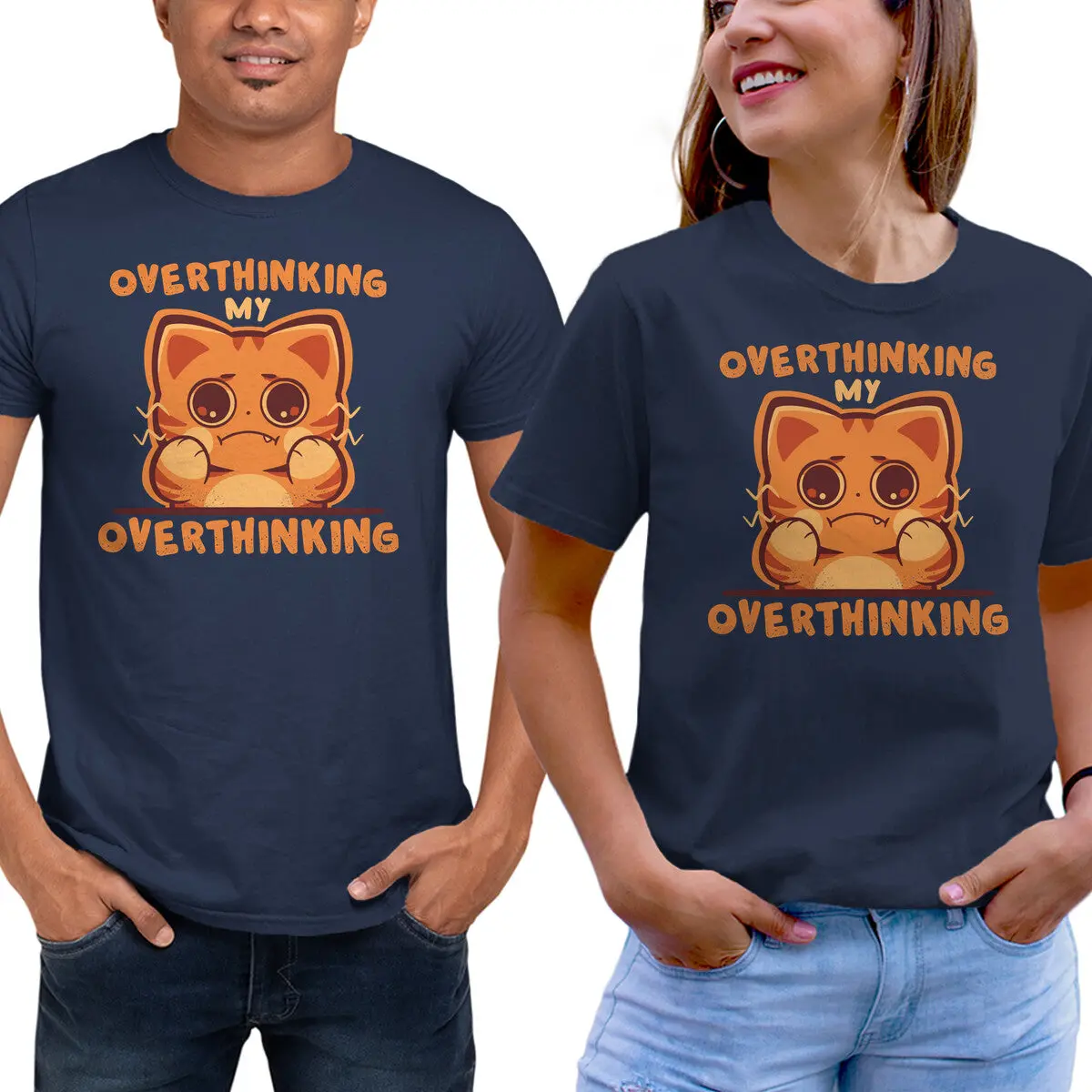 Overthinking Illustration T-Shirt - Image 9