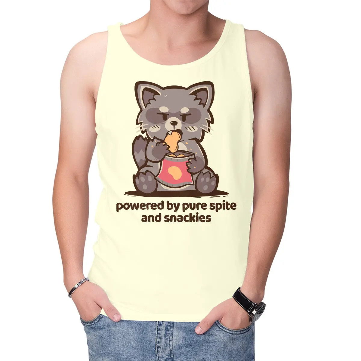 Bold Unisex Tank Top Inspired by Spite and Snacks - Image 7