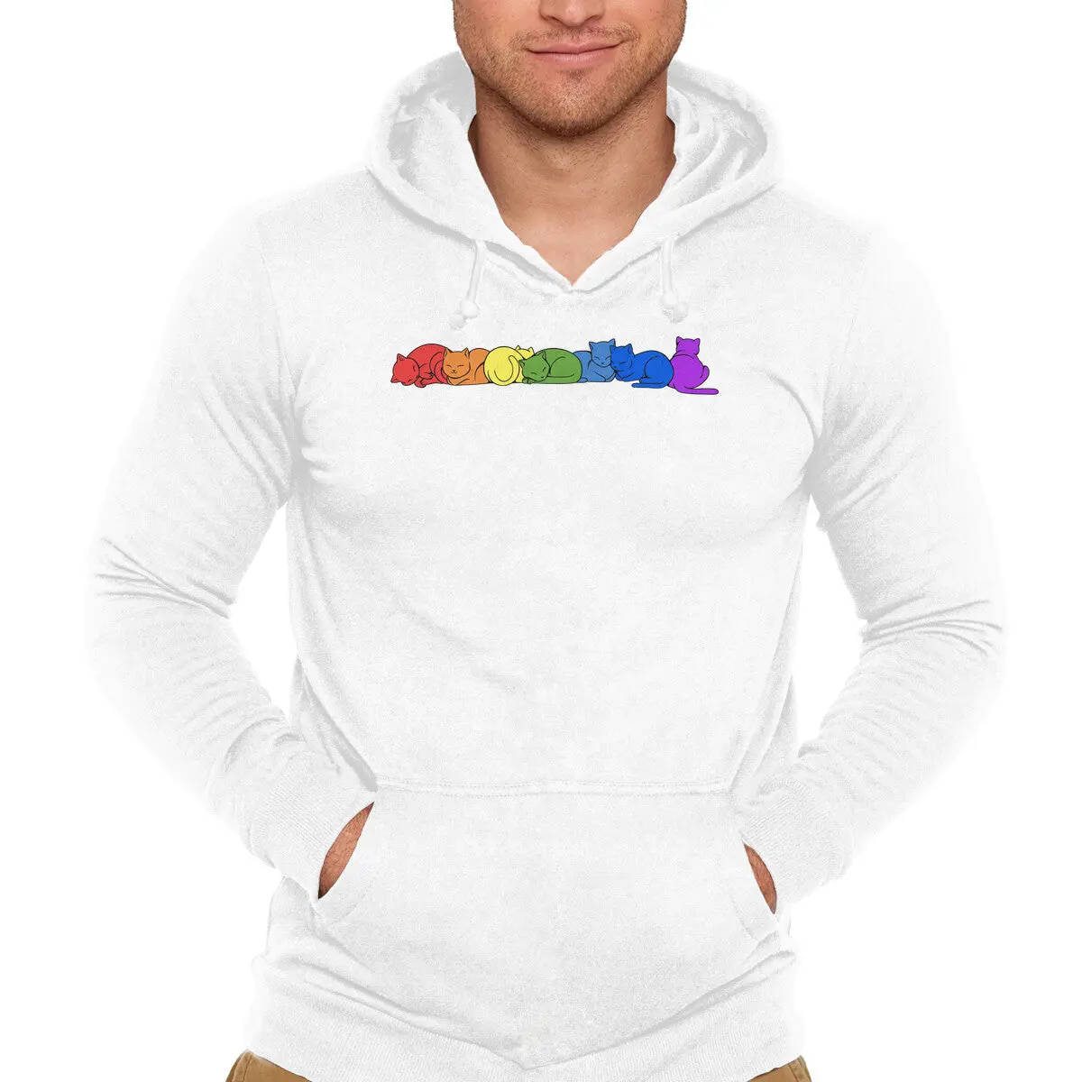 Pride Rainbow Cat Sweatshirt - Image 7