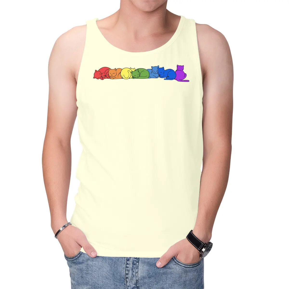 Rainbow Cat Pride T-Shirt - Image 10