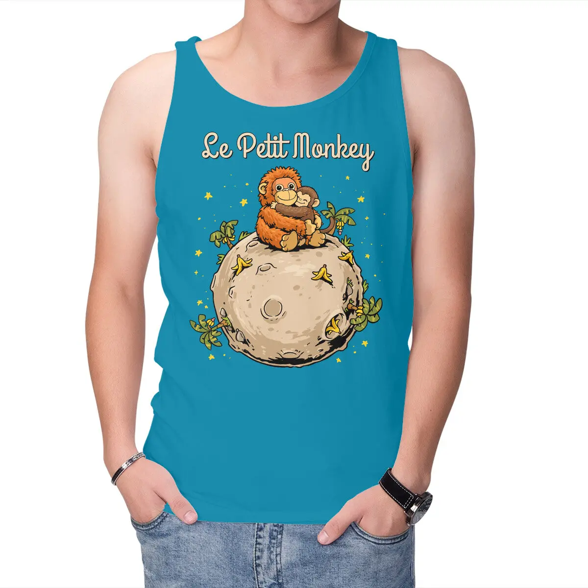 Le Petit Monkey Unisex Tank Top - Image 7