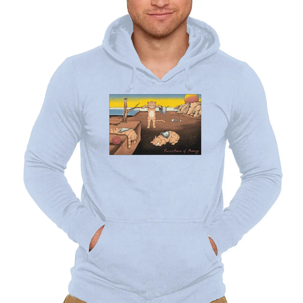 Purrsistence of Memory Unisex Sweatshirt - Image 7