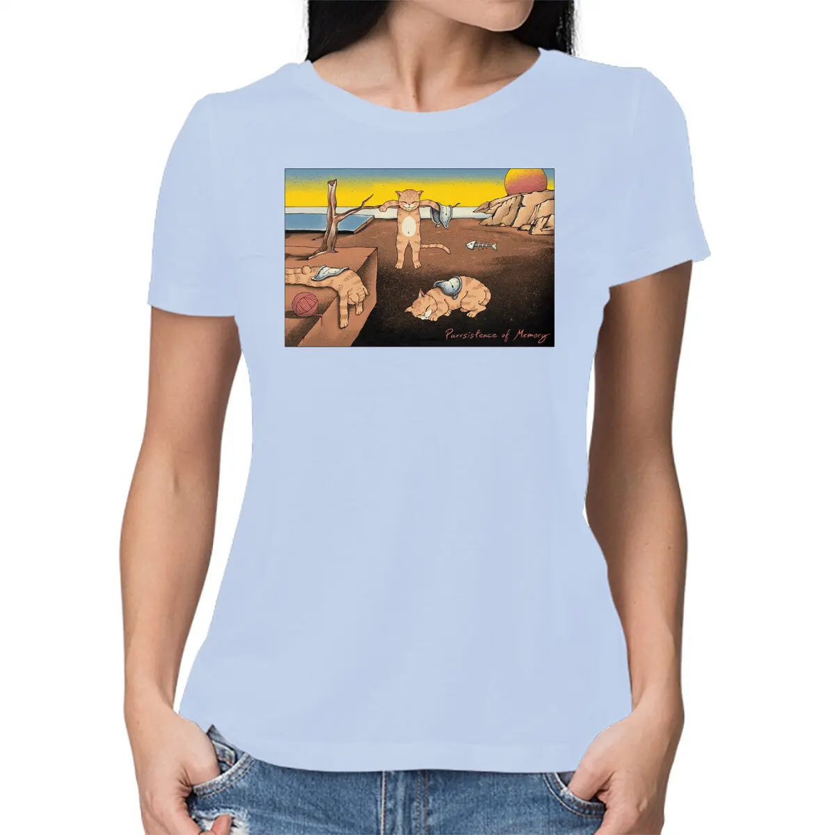 Cat-Inspired Surrealist T-Shirt - Image 9