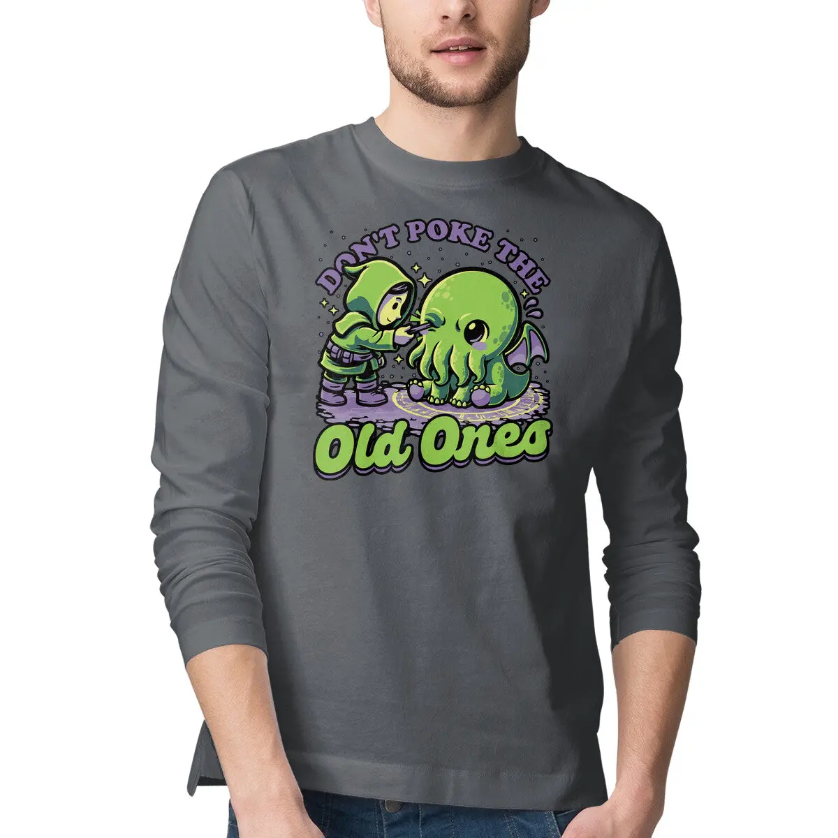 Cthulhu Humor Long-Sleeve Tee - Image 7