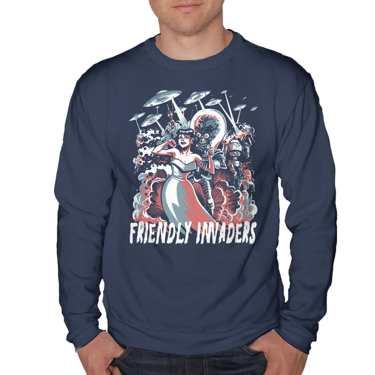 Friendly Invaders Sweatshirt - Image 4