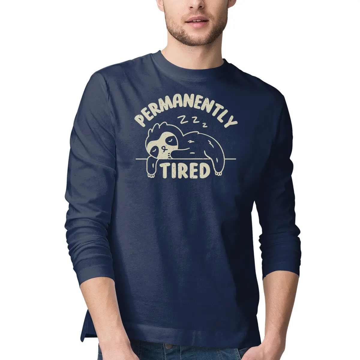 Permanently Tired Humor T-Shirt - Image 4
