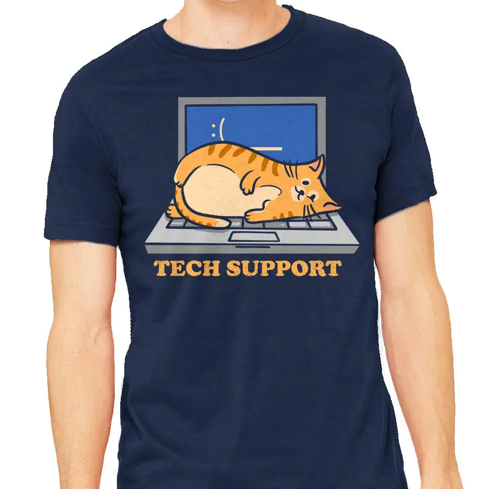 Tech Support Cat T-Shirt - Image 5