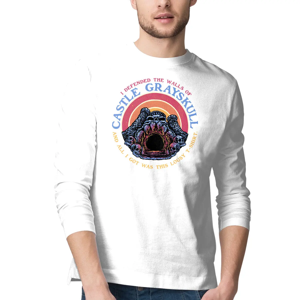 Castle Defense Men's Long-Sleeve T-Shirt - Image 7