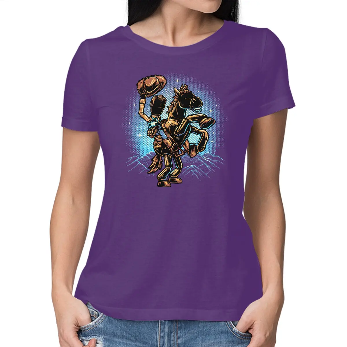 Cowboy and Noble Steed Graphic Tee - Image 13