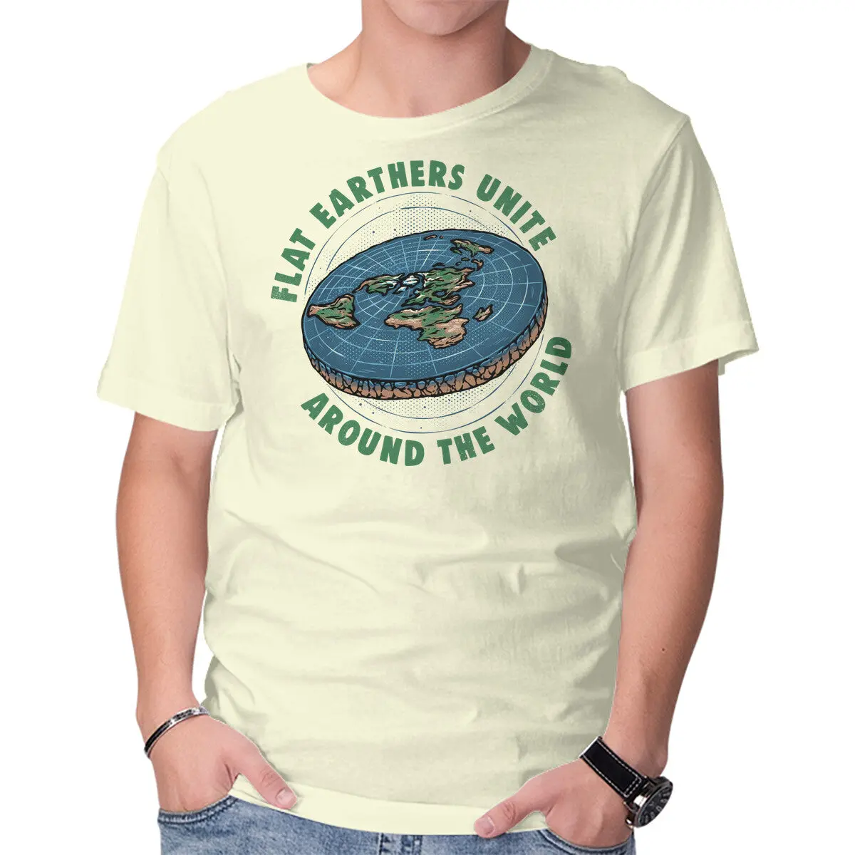 Flat Earthers Unite T-Shirt - Image 13