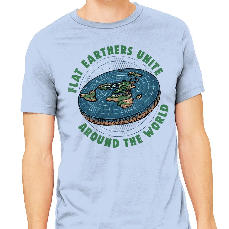 Flat Earthers Unite T-Shirt - Image 9