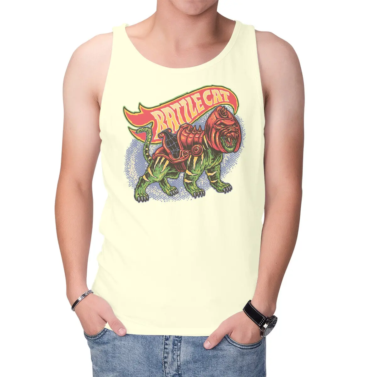 Brave Battle Cat Unisex Tank Top - Image 10