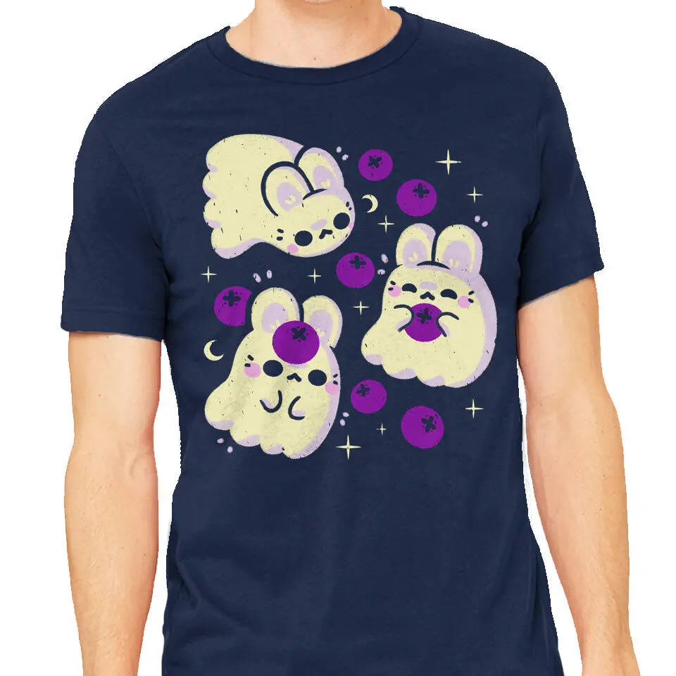 Playful Bunny Ghost T-Shirt for Men - Image 5