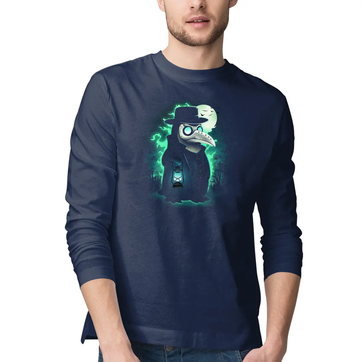 Antarctic Plague Doctor Long Sleeve T-Shirt - Image 4
