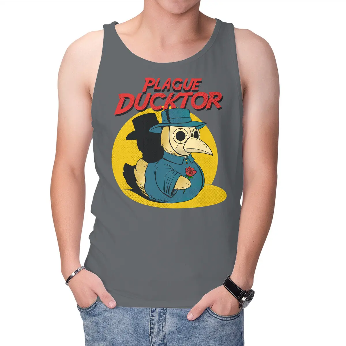 The Plague Ducktor Graphic Tank Top - Image 7