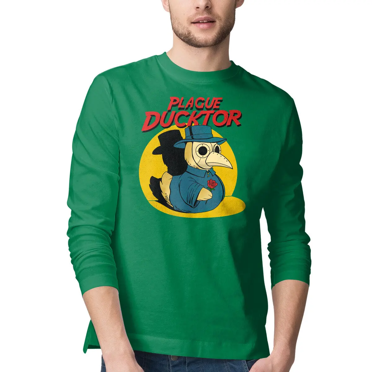 Plague Ducktor Long-Sleeve T-Shirt for Men - Image 10