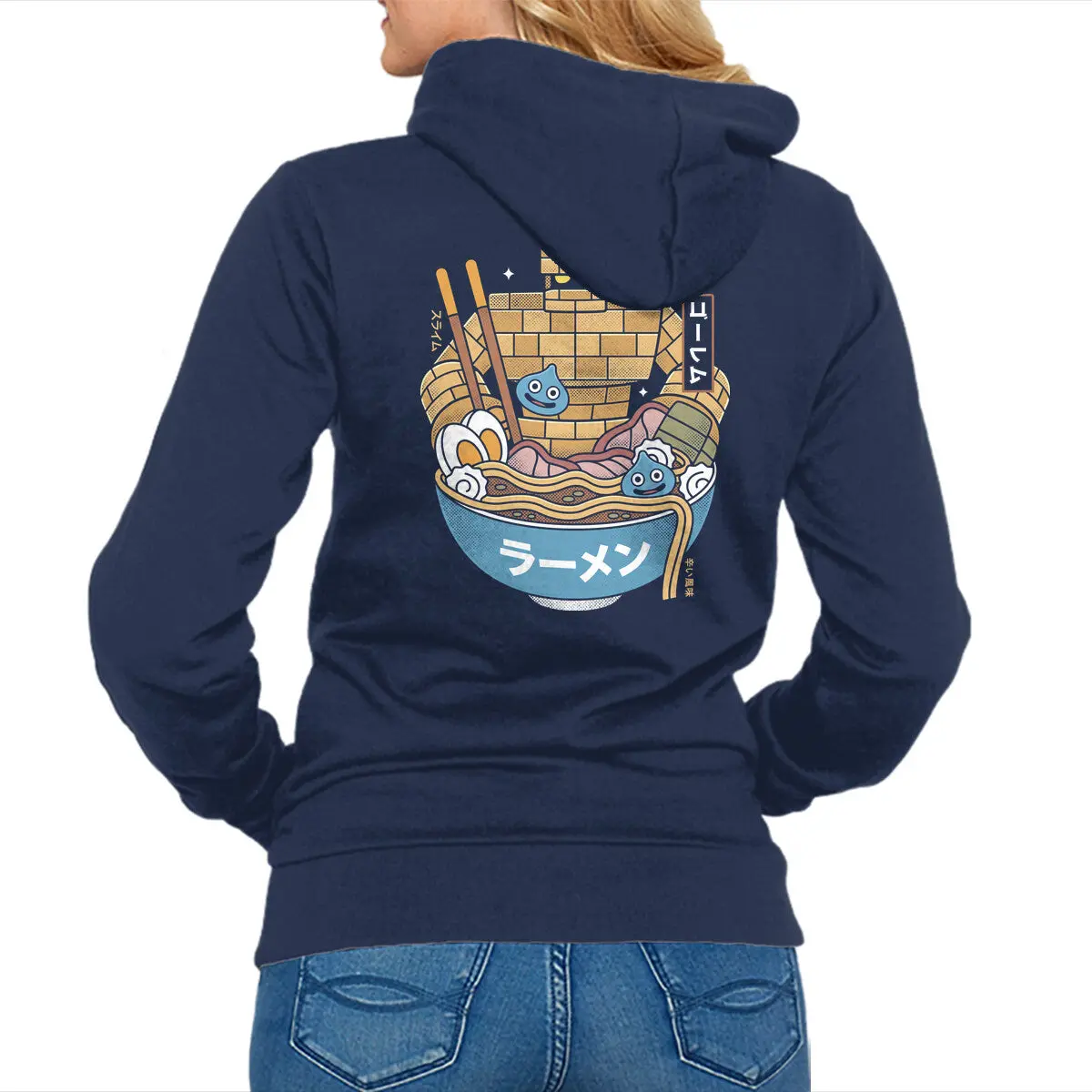 Ramen-Themed Monster Grunge Sweatshirt for Unisex Wear - Image 4