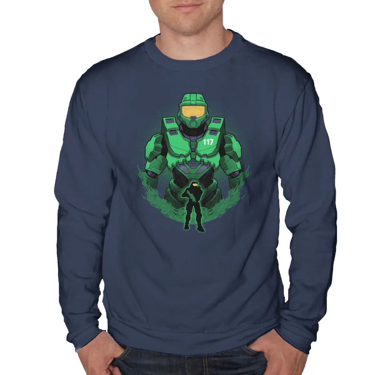 Spartan 117 Shadowwork Unisex Sweatshirt - Image 4