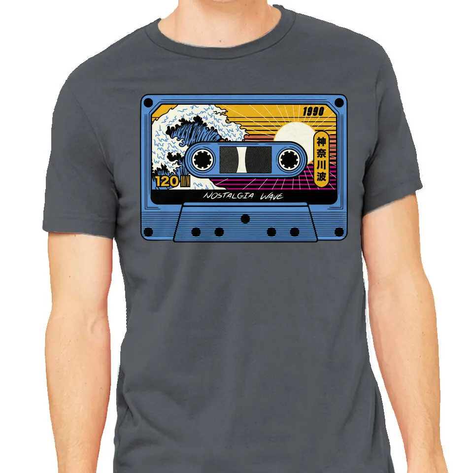 Great Wave Nostalgia Graphic T-Shirt for Men - Image 9