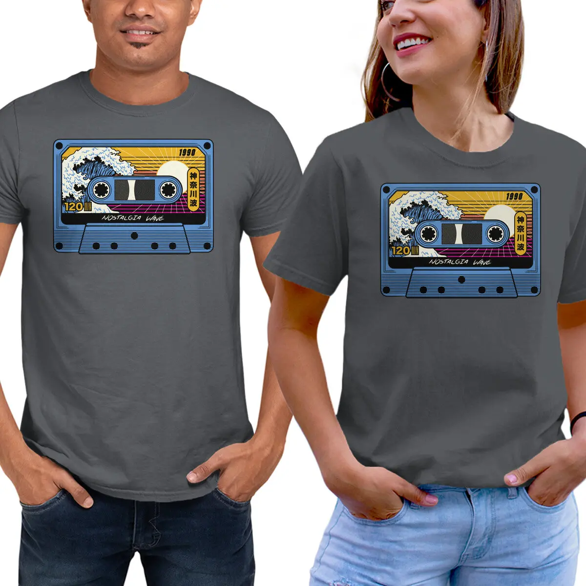 Great Wave Nostalgia Graphic T-Shirt - Image 9