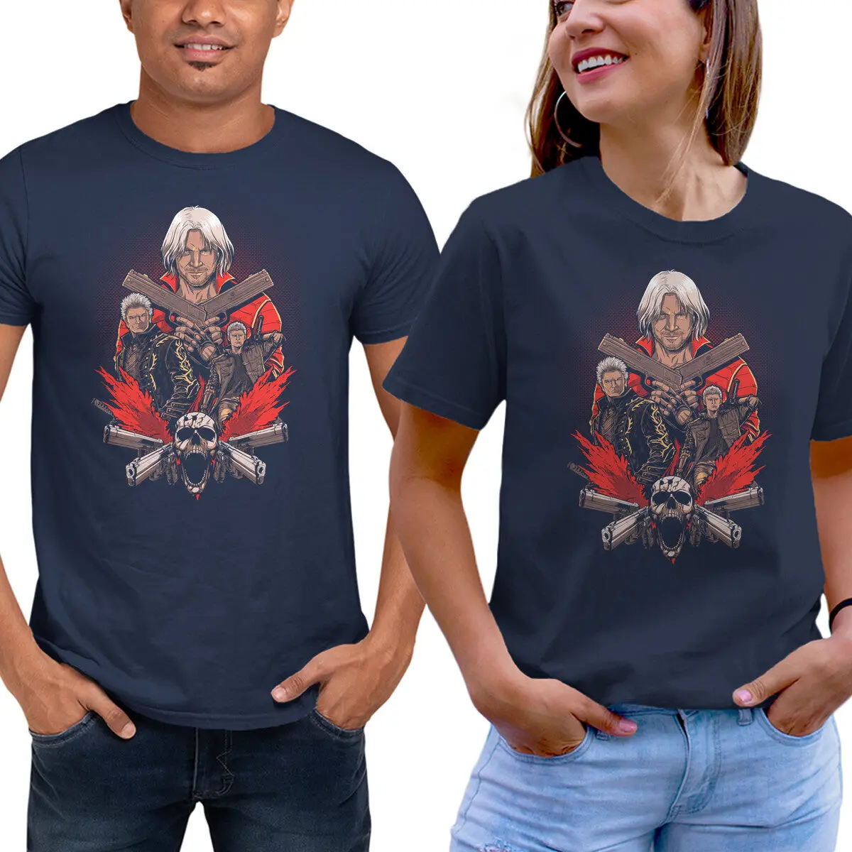 Devil-Themed Unisex Basic T-Shirt - Image 5