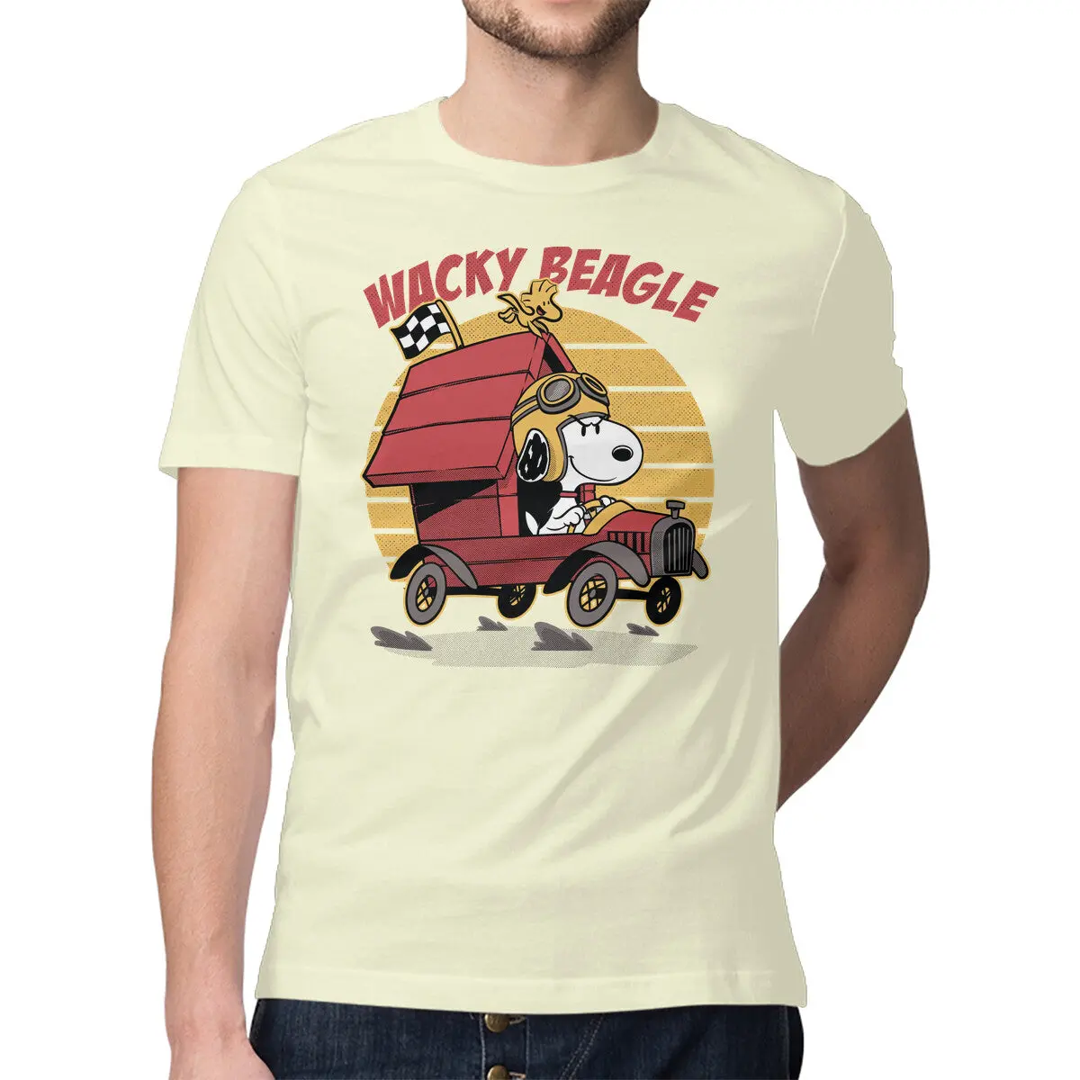 Fun Beagle Driving Car T-Shirt - Image 13