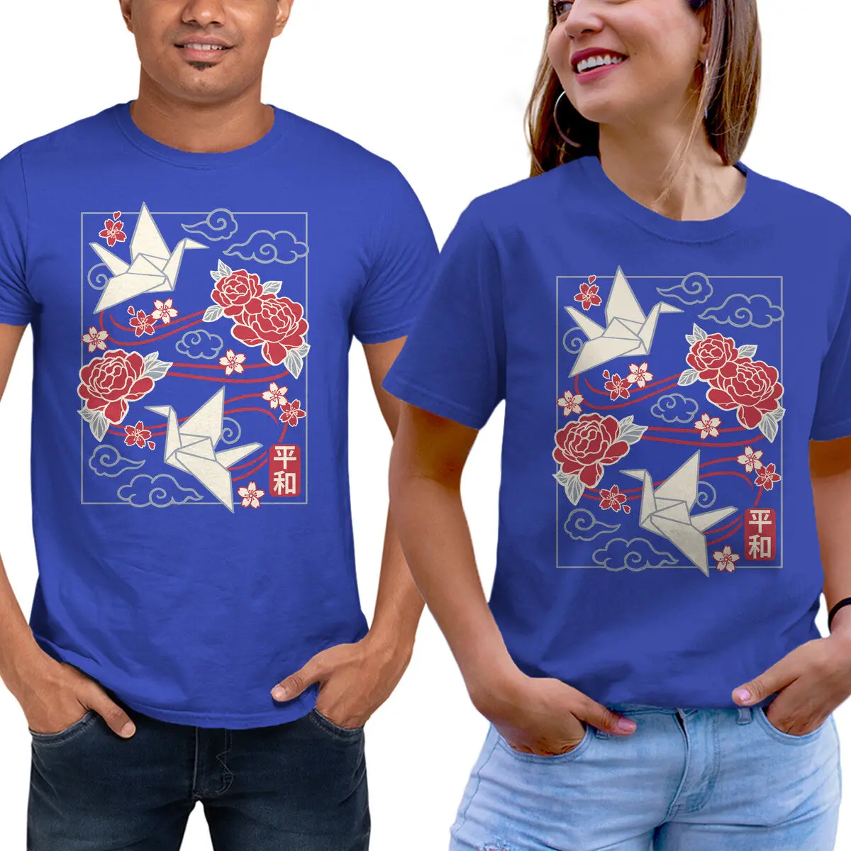 Peace Crane Origami T-Shirt - Image 9