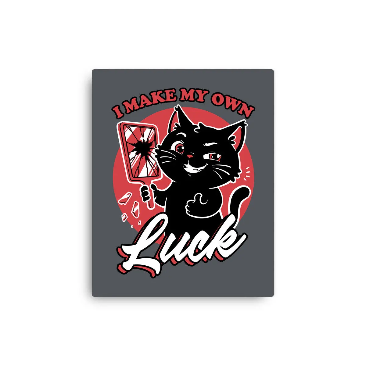 Black Cat Mirror Luck 7